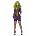 Green Corset With Purple Bolero & Skirt Outfit